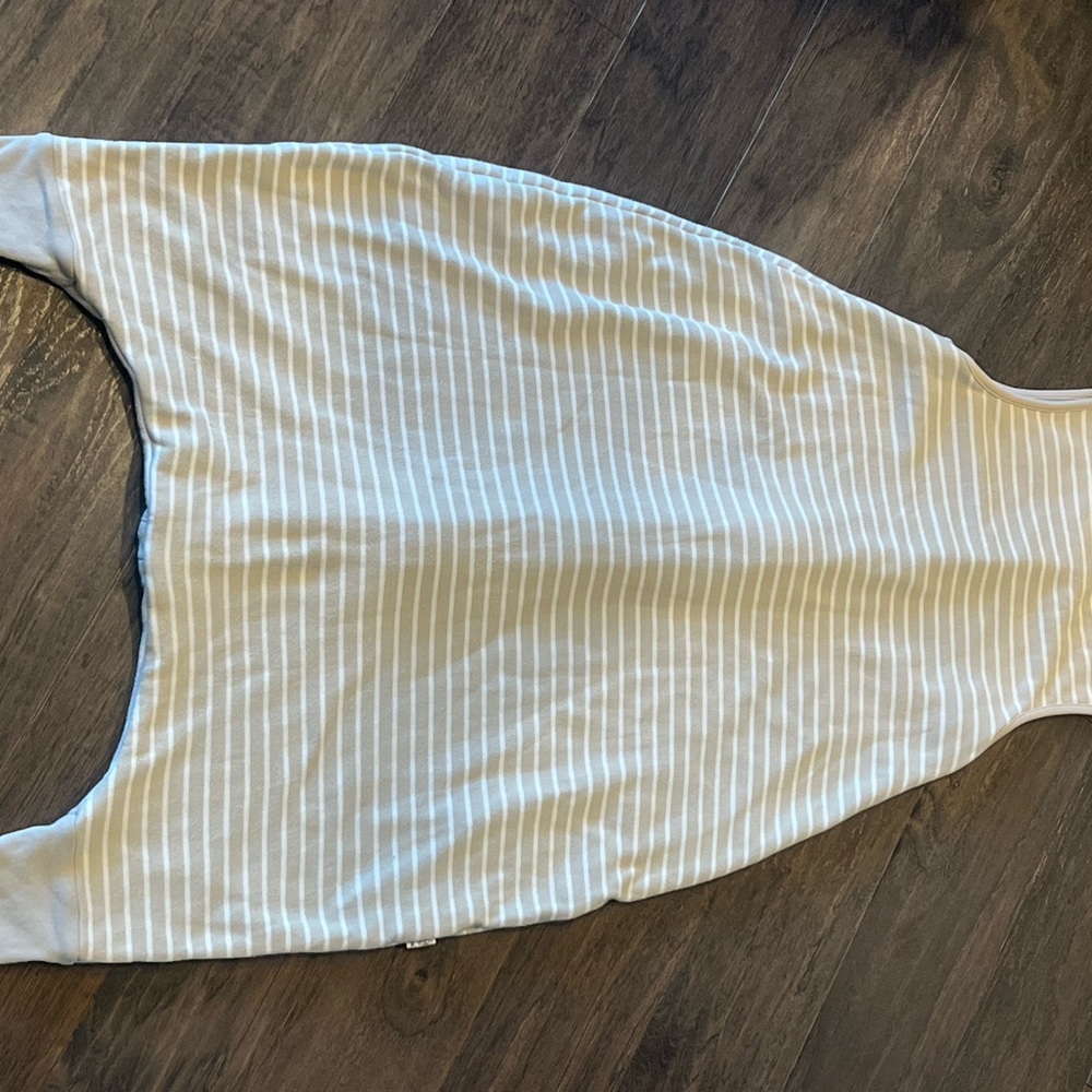 Woolino 4 Season Sleep Bag w/ Feet, Merino Wool & Organic Cotton, Birch Gray - Picture 5 of 10